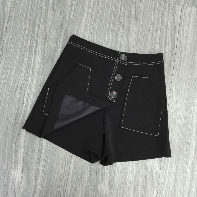 Quần giả váy trần chỉ 3 khuy, quần váy trần chỉ chất cát hàn dày dặn 31 September mã TH02 | BigBuy360 - bigbuy360.vn