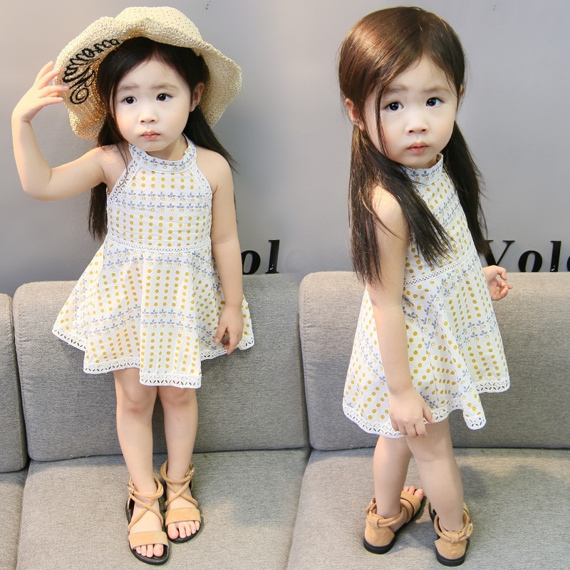 Đầm không tay thời trang xinh xắn cho bé gái