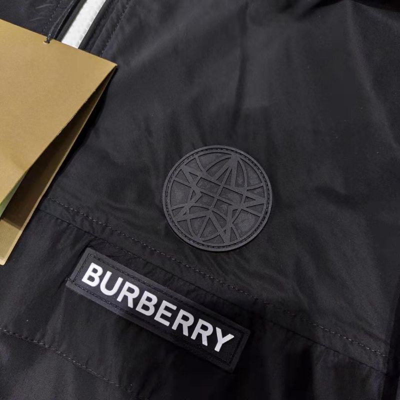 áo khoác thun áo gió nam có mũ dài tay cổ đứng thể thao năng động Burberry BBR