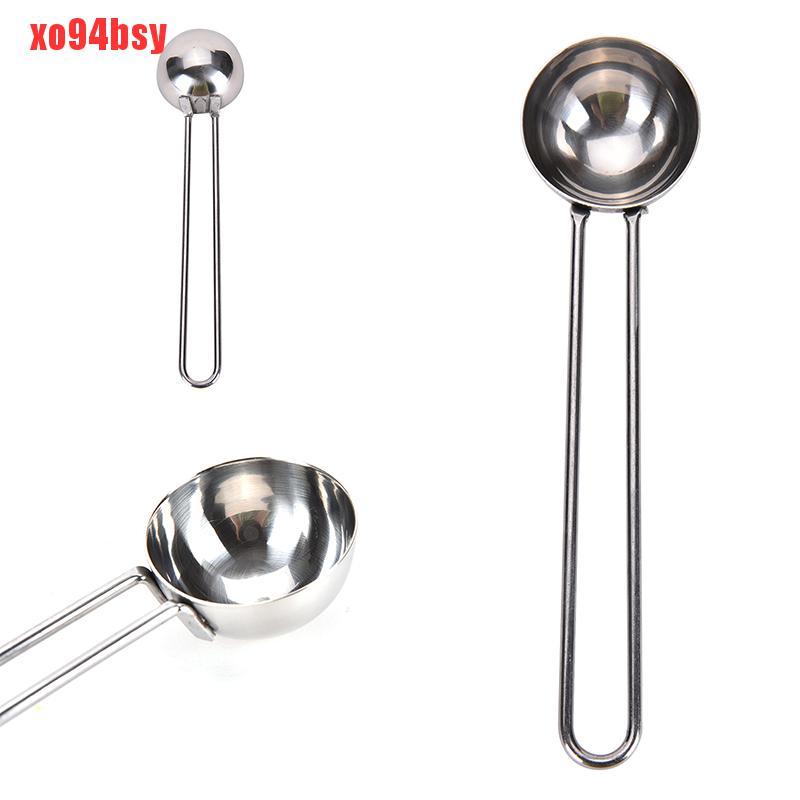 [xo94bsy]1 Pcs Coffee Tea Bean Spoon Stainless Steel Long Handle Measuring Stirring Spoon