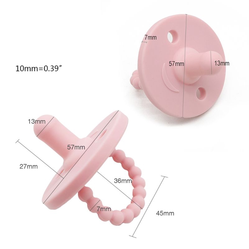 Núm Ti Giả Bằng Silicon Cho Bé Ngậm Mọc Răng