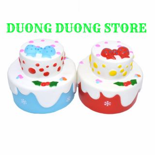 Squishy bánh kem nơ 2 tầng