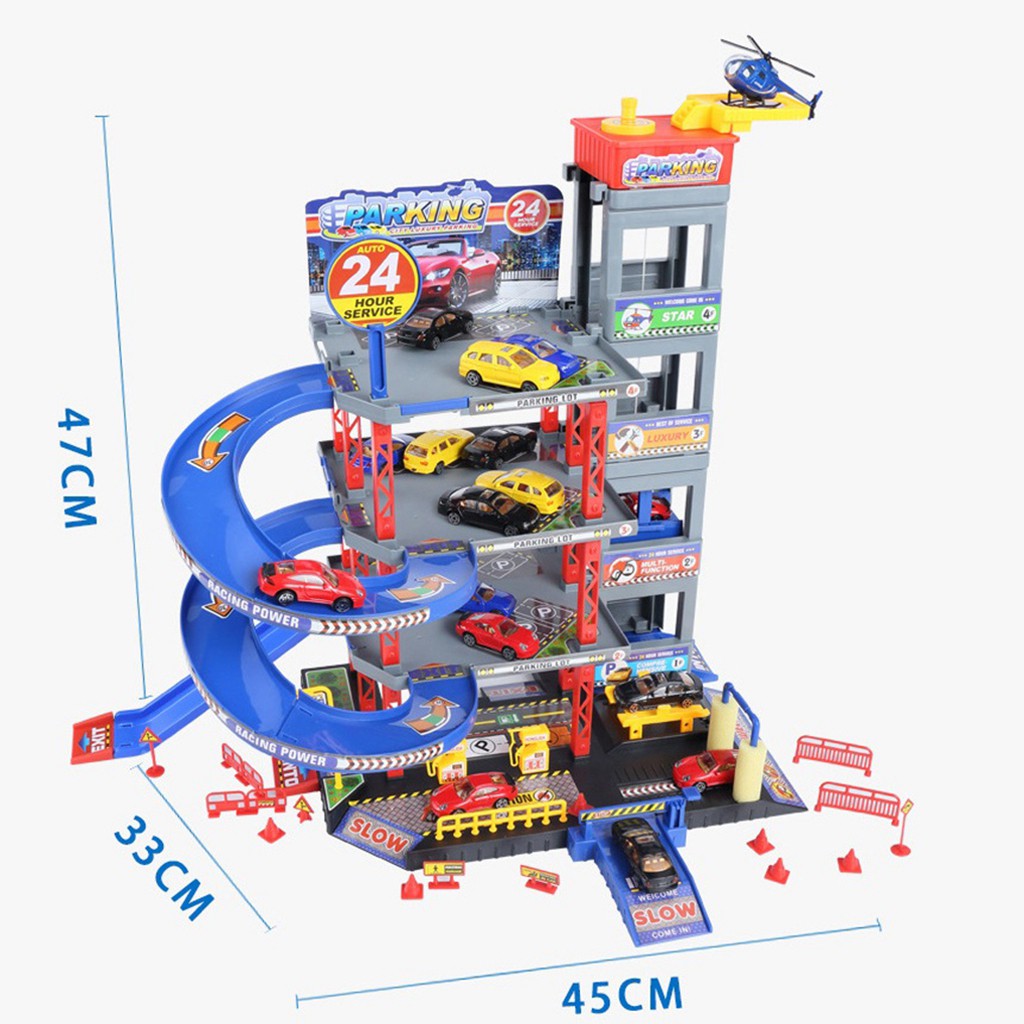 Bộ đồ chơi lắp ráp mô hình đường ray xe ô tô siêu thú vị dành cho các bé