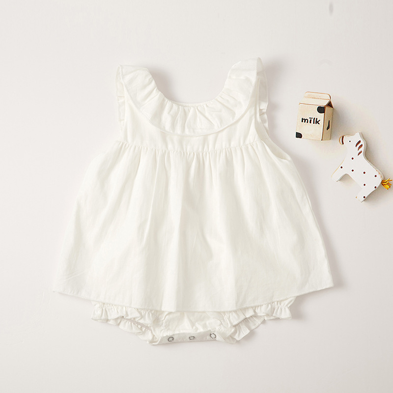 Đồ Liền Thân Sát Nách Màu Trơn Cho Bé 0-2 Tuổi