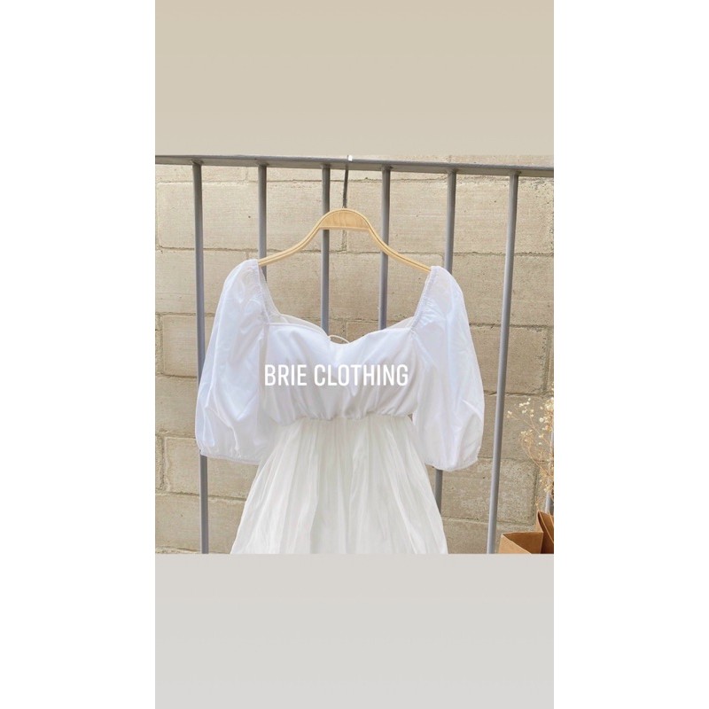 ĐẦM XOÈ CỔ VUÔNG TAY PHỒNG ĐAN DÂY LƯNG | BigBuy360 - bigbuy360.vn