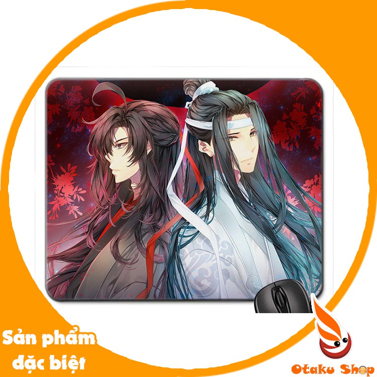 Mouse pad,Bàn di chuột,Lót chuột máy tính cao su 20x24 Anime Ma đạo tổ sư