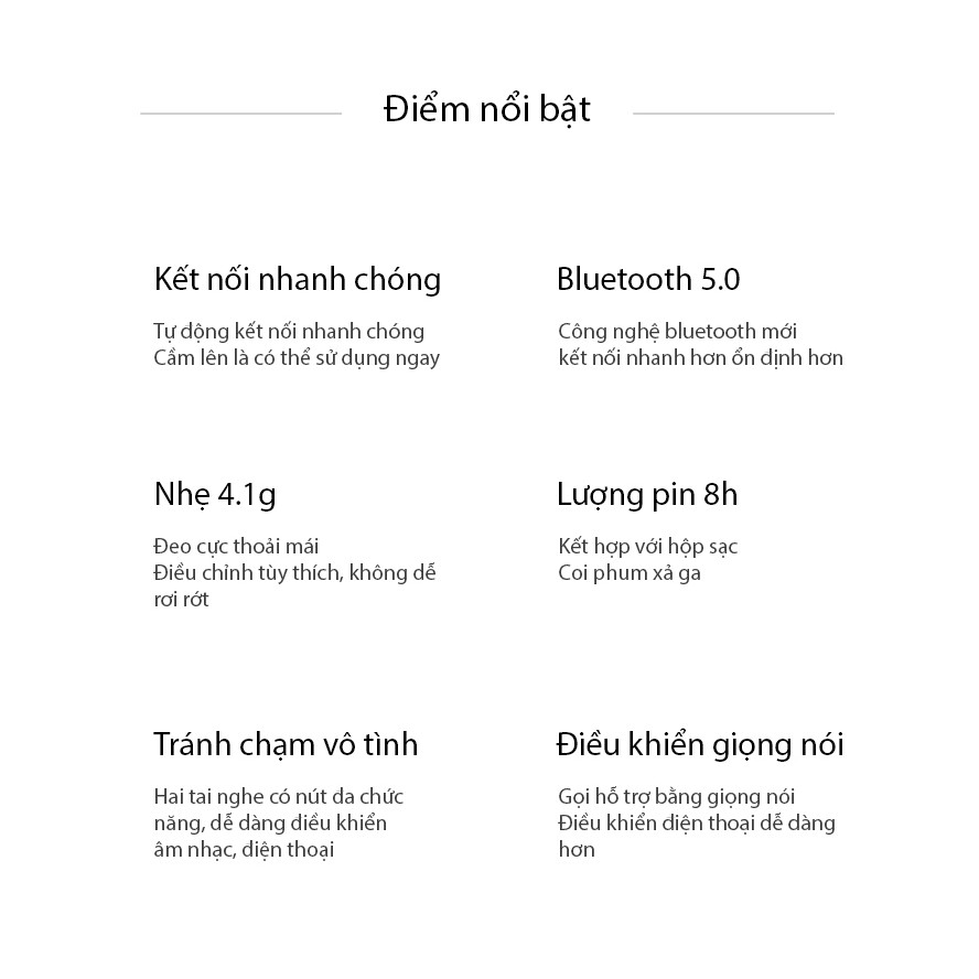 Tai nghe không dây cao cấp Redmi AirDots có nút đa chức năng bluetooth 5.0 gọi thoại rõ ràng âm thanh sóng động