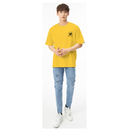 Áo thun nam mặt cười khóa miệng cotton co giãn 4 chiều X-WEAR