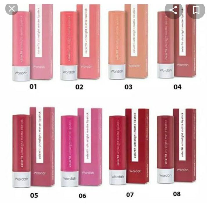 (hàng Mới Về) Son Môi Lì Siêu Nhẹ Wardah Colorfit | BigBuy360 - bigbuy360.vn