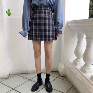 Chân váy kẻ hàn quốc