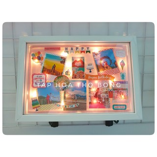 Khung hình 3d size 20x30 , viền mỏng có 2 màu trắng và đen