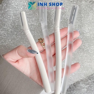 Dao cạo tỉa lông mày màu trắng trong suốt an toàn cho người mới bắt đầu CLM 124