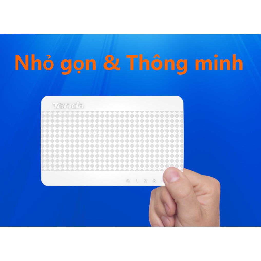 Tenda Bộ chia cổng internet 5 cổng 10/100Mbps S105 - Hàng Chính Hãng