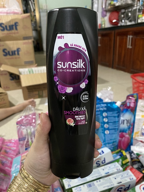 Dầu xả Sunsilk mềm mượt diệu kì 327ml - Dầu xả Sunsilk óng mượt rạng ngời 327ml