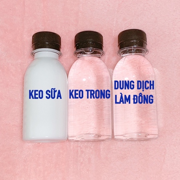 Combo 3 Chai Keo Trong Keo Sữa Dung Dịch Làm Đông Slime 100Ml - Nguyên Liệu Làm  Slime - Mixasale