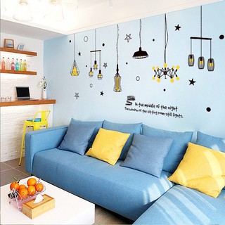Decal dán tường dây đèn siêu hot MS-146 [Sticker dán tường]