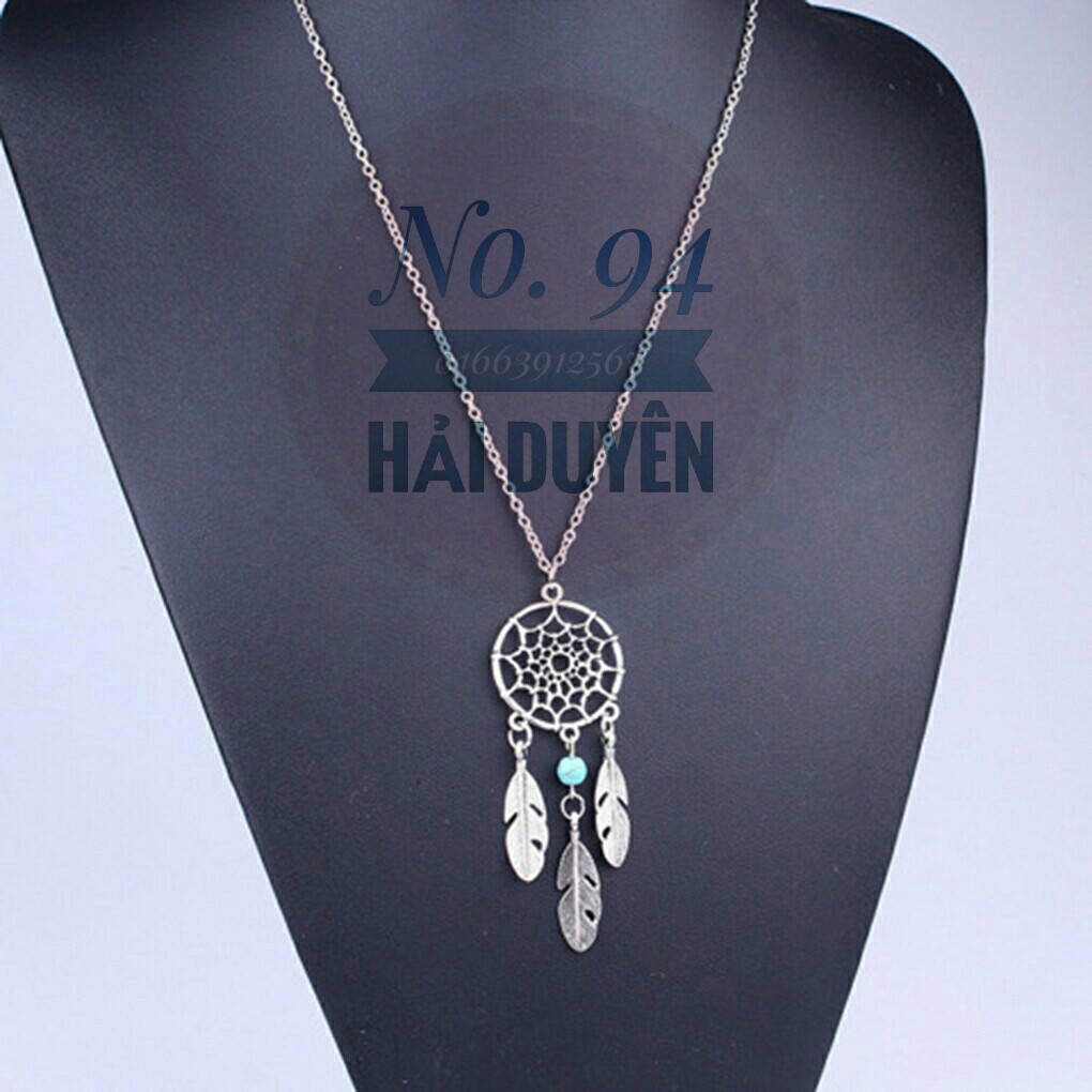 Vòng cổ boho dây dài mặt dreamcatcher