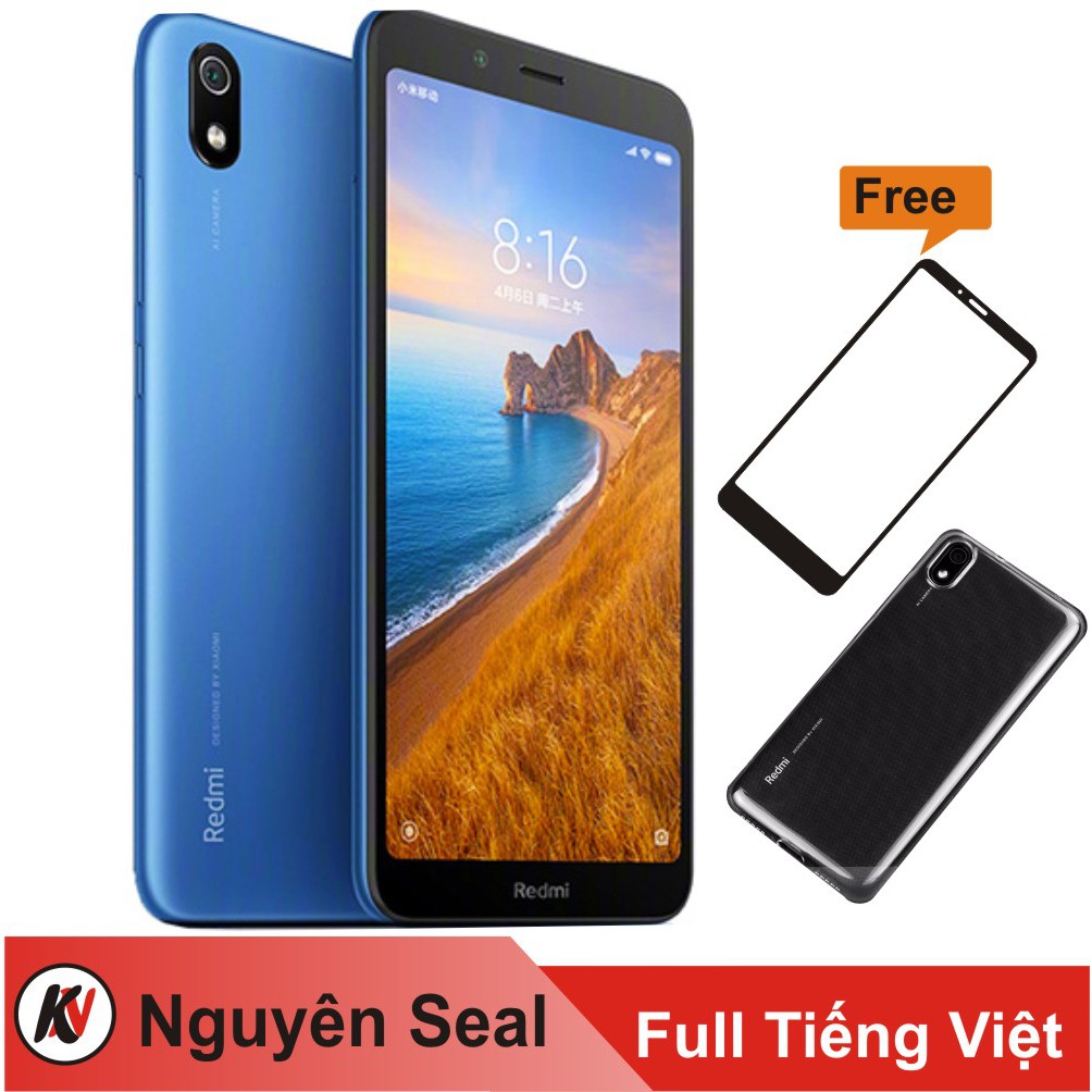 Điên thoại Xiaomi Remi 7A (99%) 16GB Ram 2GB + Ốp lưng + Cường Lực Full màn 5D - nhập khẩu