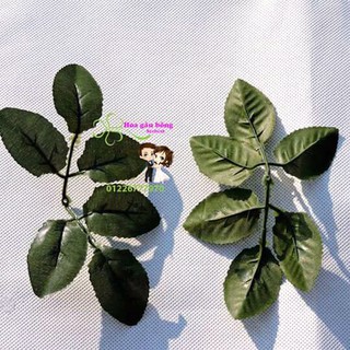 Lá hoa hồng giả trang trí nhà cửa, tiệc cưới Handmade