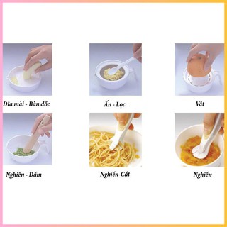 Bộ chế biến ăn dặm Richell Nhật 8 món