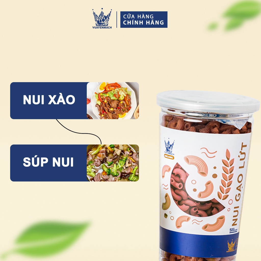 Nui Gạo Lứt VUA YẾN MẠCH Ăn kiêng Hữu cơ Organic Healthy food