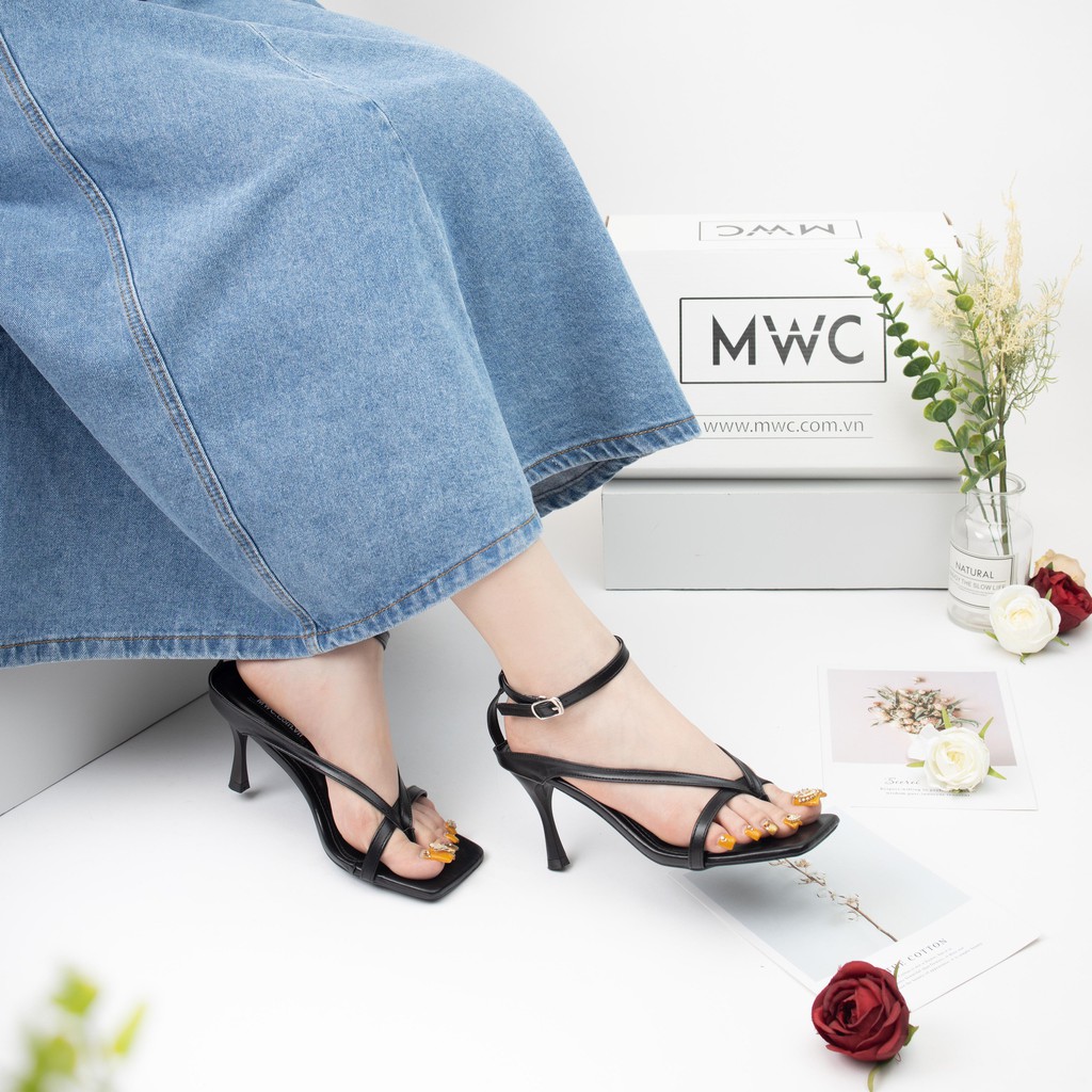 Giày Sandal Cao Gót MWC Đế Nhọn 5CM Quai Mảnh Thanh Lịch NUCG-3929