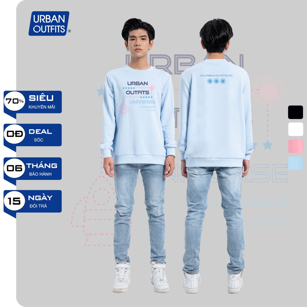 Áo Sweater Form Rộng Nam Nữ URBAN OUTFITS In Universe DO6M08219 Planet SWO41 Thun Cotton Nỉ 4 Chiều Local Brand | BigBuy360 - bigbuy360.vn