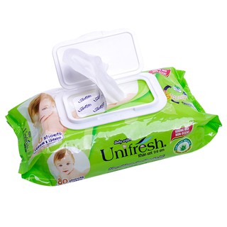( Không mùi) Khăn Ướt Unifresh Aloevera 80M (80 Miếng)