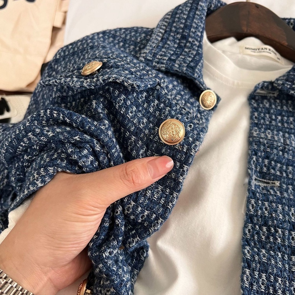 Áo Khoác Denim Phong Cách Phương Tây Thời Trang Xuân Thu 2022 Phong Cách Mới Cho Bé Trai