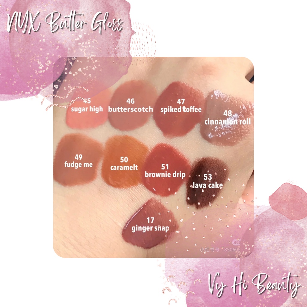 Son bóng NYX Butter Gloss mọng môi giá hạt dẻ