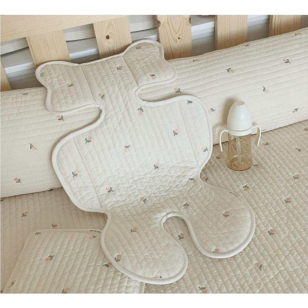 Tấm lót xe đẩy cho bé cotton mềm mại, thoáng khí, cực kì thỏa mái cho bé