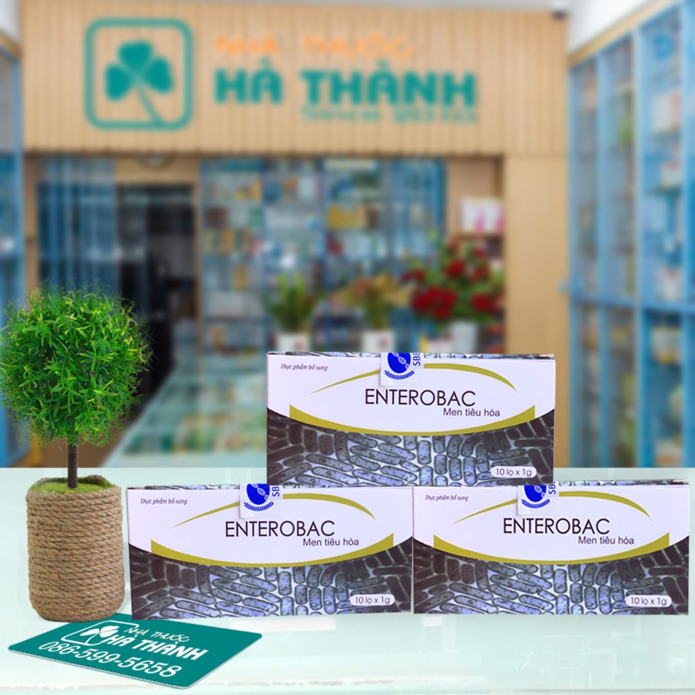 Men tiêu hóa Enterobac - Hộp 10 lọ [SP VIỆN HÀN LÂM]