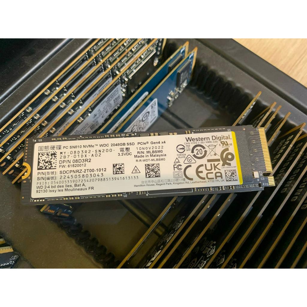 Ổ Cứng SSD Western Digital PC SN810 NVMe Gen4 -New tray, Chính hãng, Bảo Hành 3 Năm