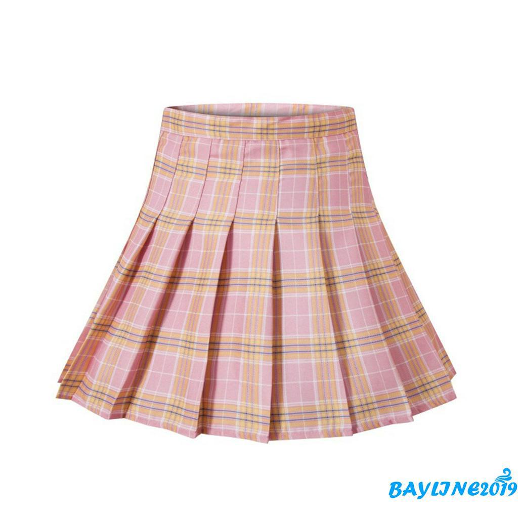 Chân Váy Dài Xếp Ly Họa Tiết Ca Rô Đáng Yêu Dành Cho Phái Nữ