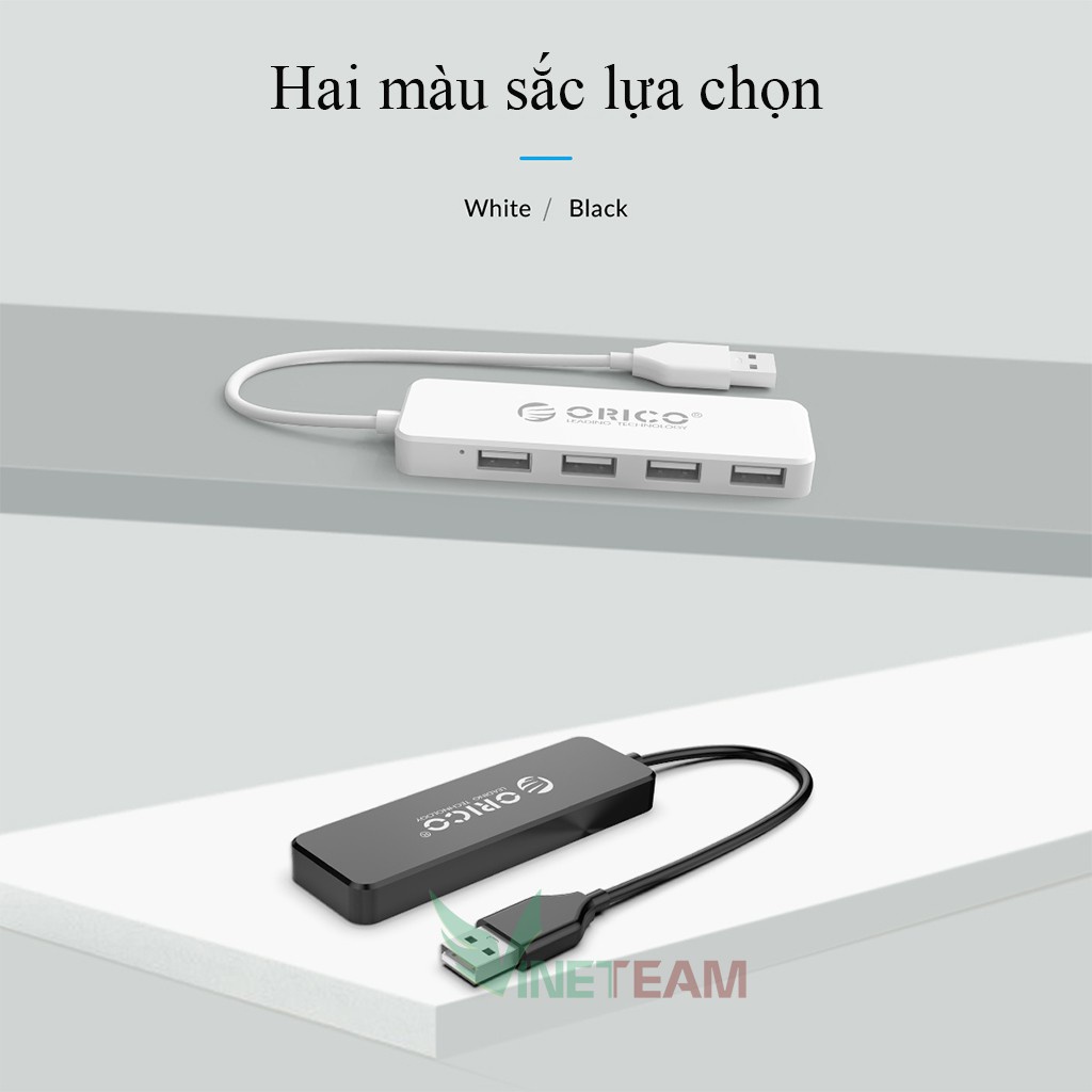 Bộ chia USB 4 cổng 2.0 Orico FL01 - 4 USB 2.0 giá rẻ vô địch bảo hành 12 tháng -dc4250