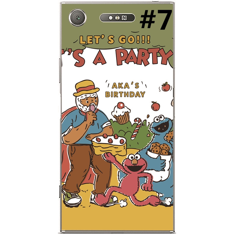 Ốp Điện Thoại Bằng Tpu Mềm In Hoạt Hình Sesame Street Cho Sony Xperia Xz / Xzs / Xz1 / Xz2 Compact / Xz Premium