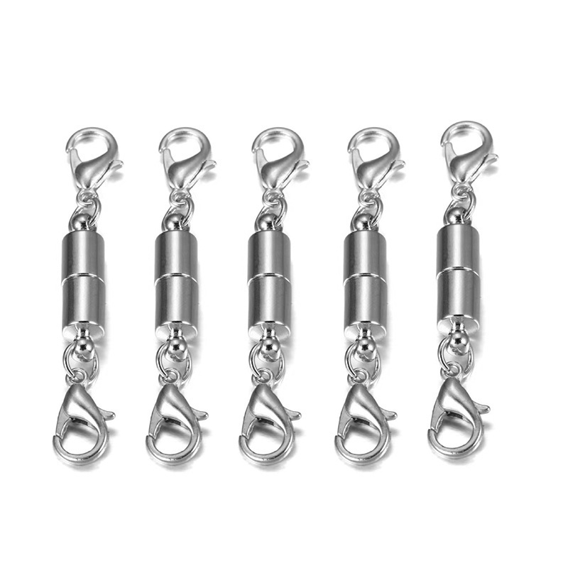 Set 5 / 6 Móc Nối Vòng Tay / Vòng cổ Nam Châm Màu Vàng / Bạc DIY