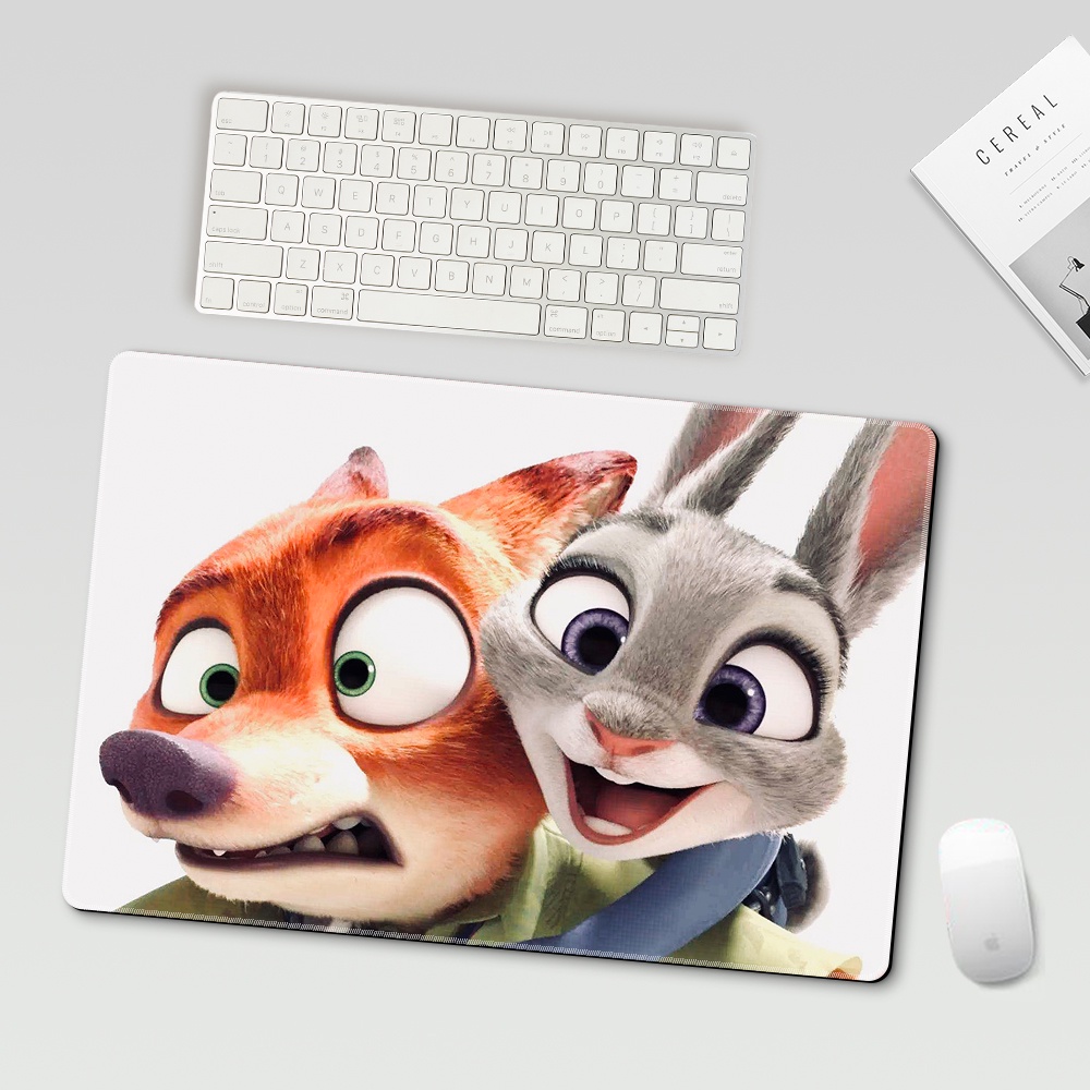 Miếng Lót Chuột Và Bàn Phím Cao Su Họa Tiết Hoạt Hình anime Dễ Thương 37*25cm