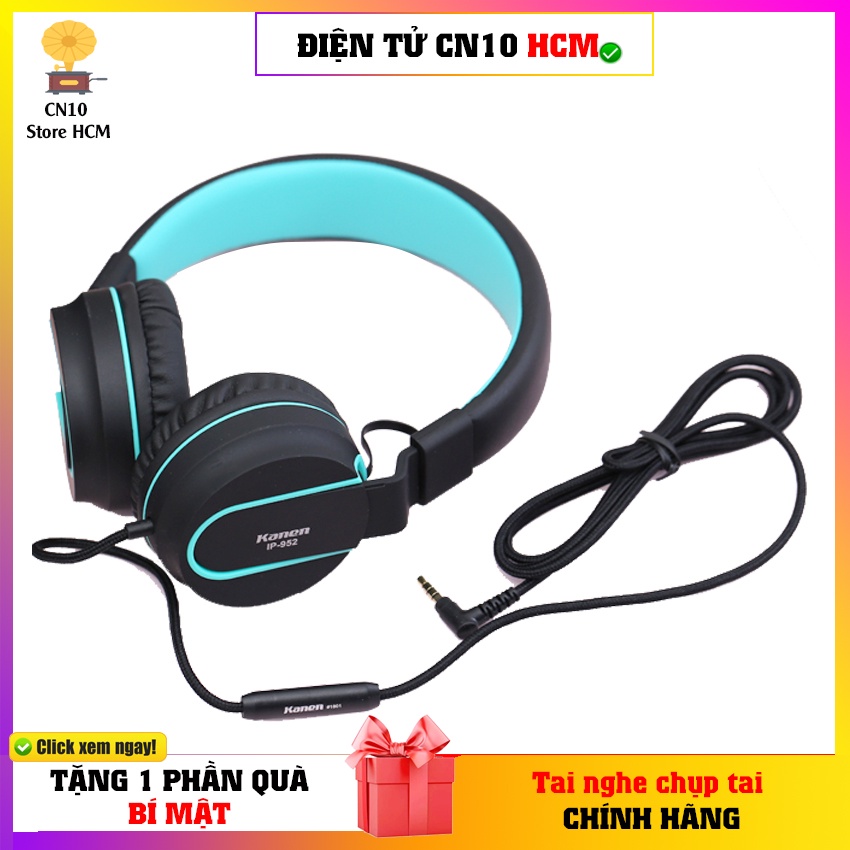 Tai nghe chụp tai MOZADR chính hãng dây dài 1m5 có mic thoại tốt