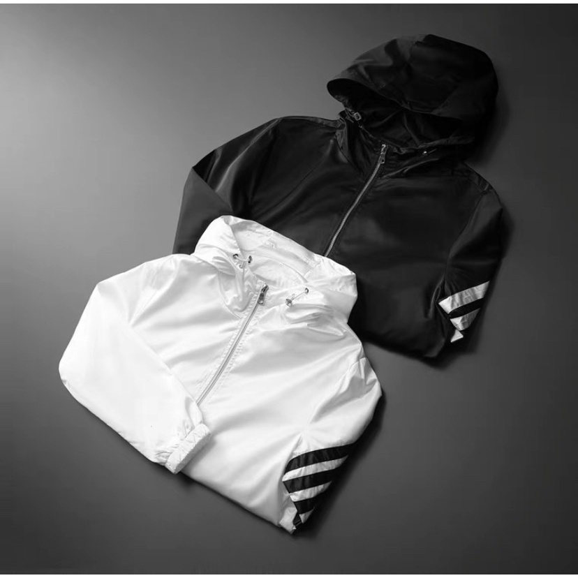 Áo Khoác Dù Nam Nữ Cao Cấp Phối Nón Cản Gió Chống Nắng Che Mưa Tránh Tia UV Thiết Kế Tinh Tế Siêu Đẹp