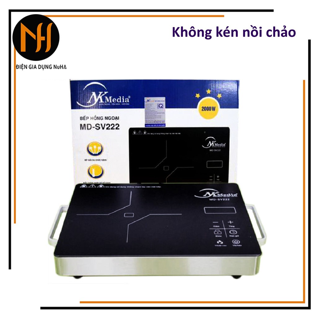 Bếp hồng ngoại 2000W NKMedia MD-SV222 điều khiển cảm ứng, không kén nồi chảo