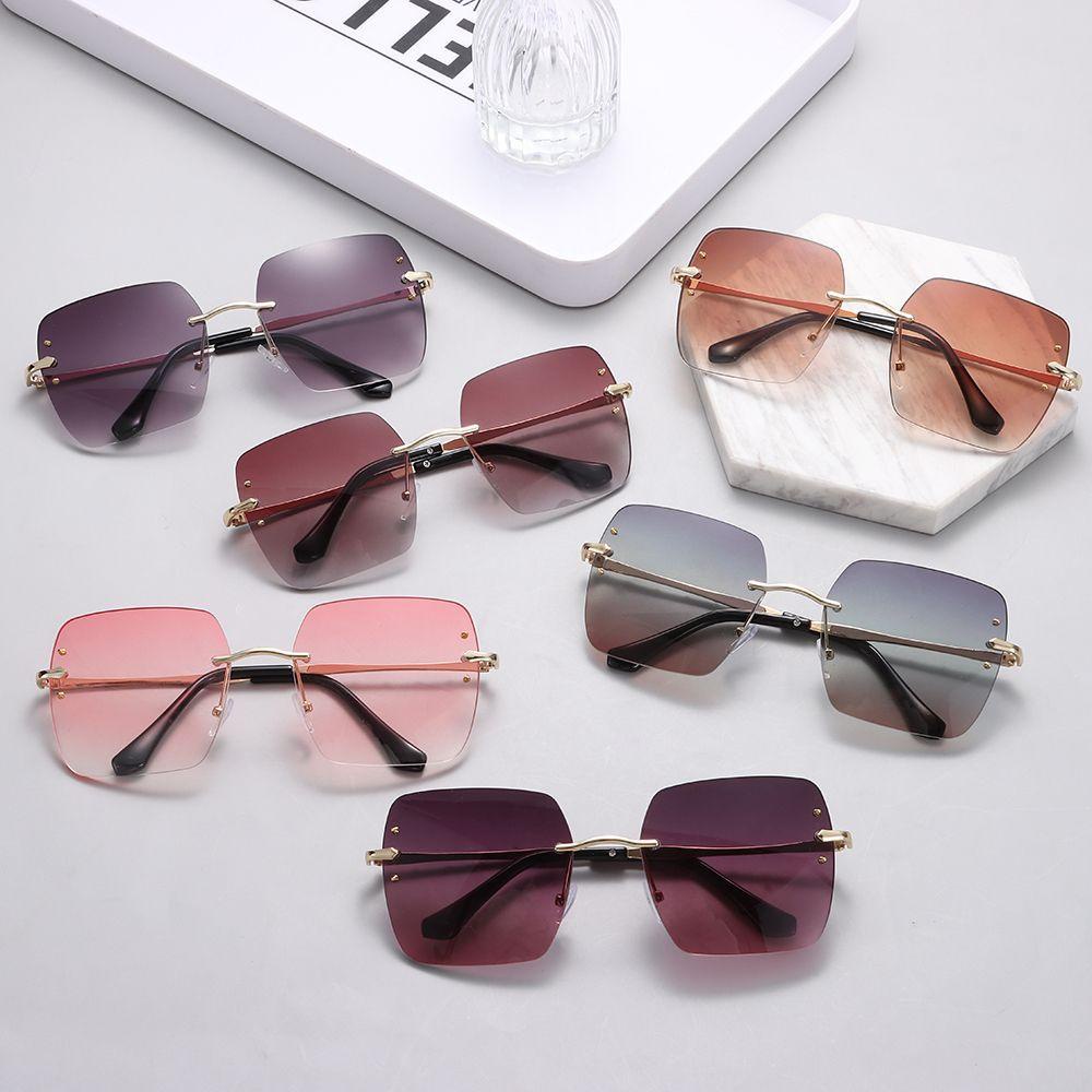 ESPO Kính Mát Vuông Không Gọng Cho Cả Nam Và Nữ