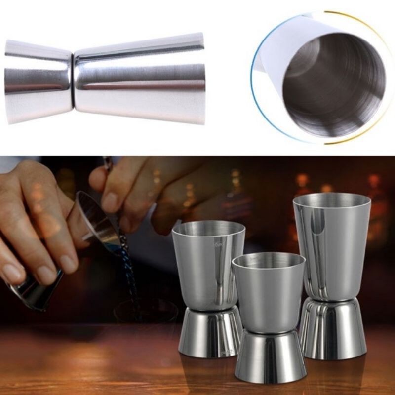 Ly Đong Rượu Inox 2 Đầu Dung Tích Lớn Nhỏ Tiện Lợi