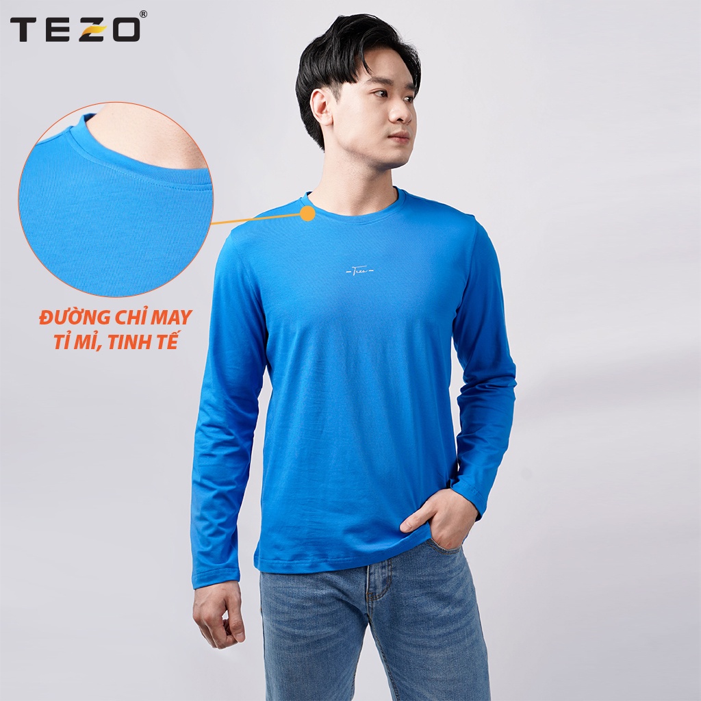 Áo thun trơn nam TEZO, chất liệu cotton cao cấp,6 màu, nam tính phù hợp với mọi lứa tuổi 2109ATOB01 | BigBuy360 - bigbuy360.vn