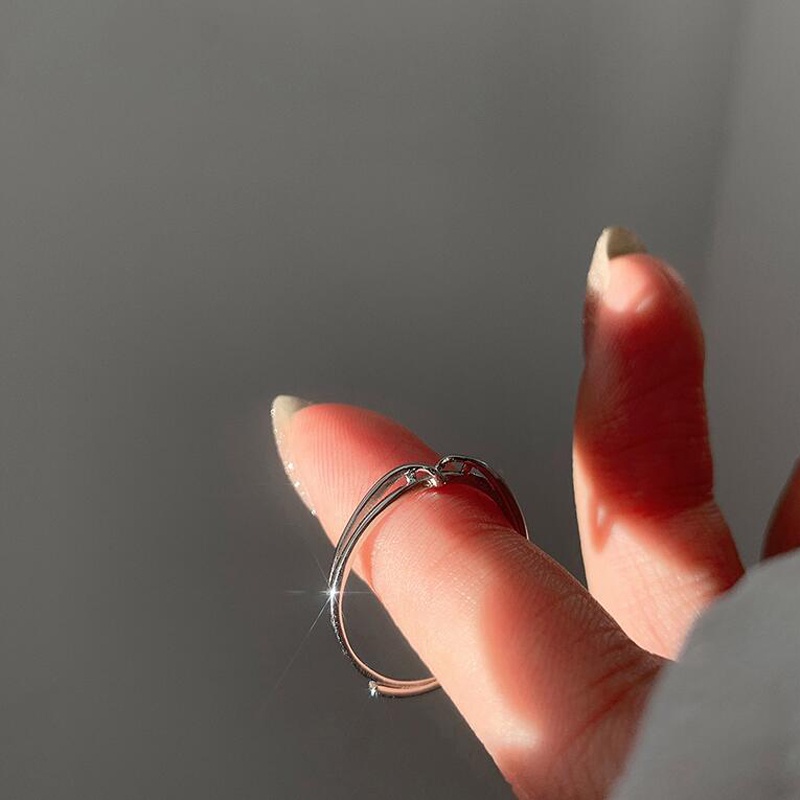 Nhẫn hở thiết kế đơn giản nhiều mẫu mã thời trang có thể điều chỉnh cho nữ