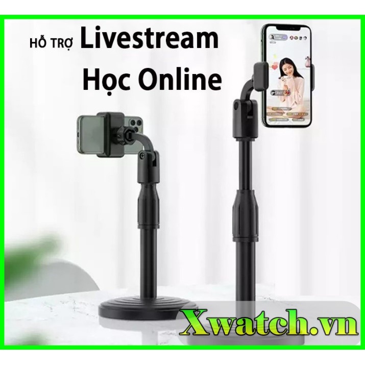 Giá Đỡ Kẹp Điện Thoại Livestream Học Online xem phim Xoay 360 Độ dùng để Quay Phim Ghi Hình Đa Năng