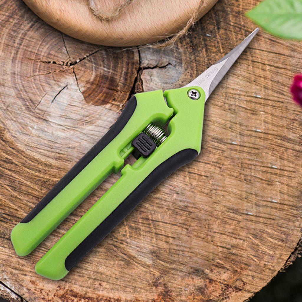 1 Kéo Cắt Tỉa Cành Làm Vườn Đầu Nhọn Bằng Thép Không Gỉ