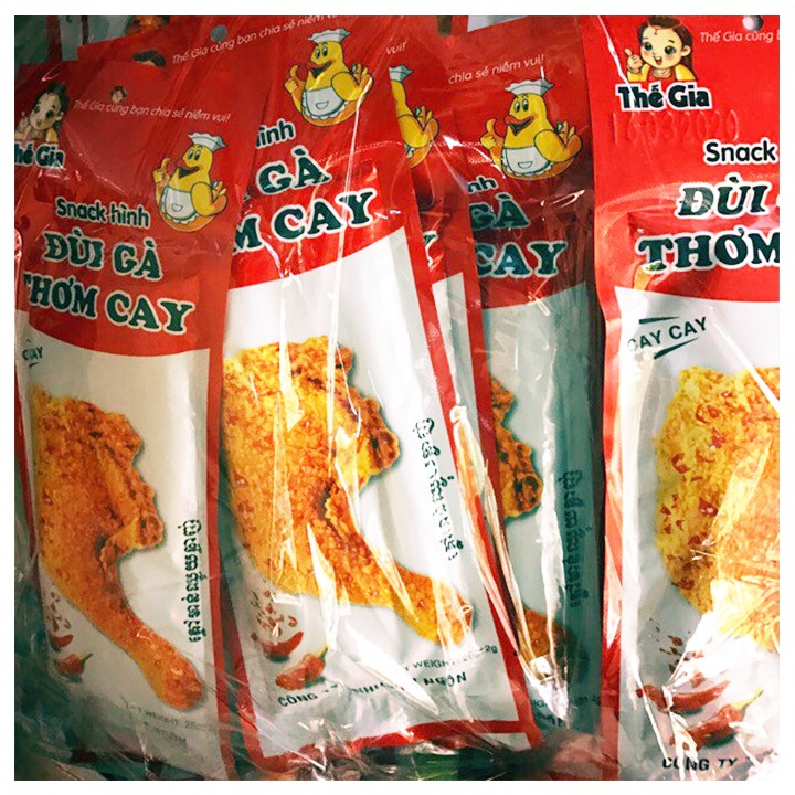 Snack Tăm Cay Đùi Gà (30 gói) - Món Ngon Tuổi Thơ