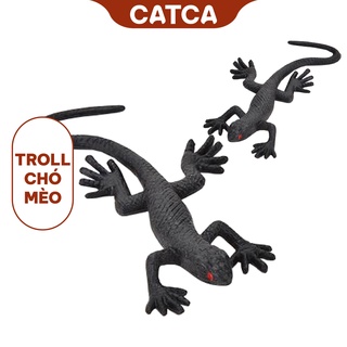 Đồ chơi thằn lằn nhựa trêu chó mèo
