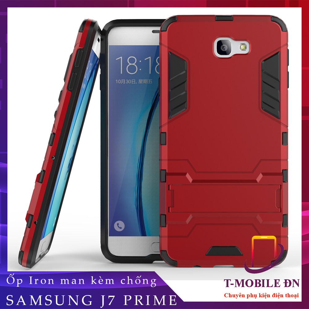 Ốp lưng Samsung J7 Prime, 🔥FREESHIP🔥 Ốp IRON MAN chống sốc kèm chống xem video và bảo vệ camera Samsung J7 Prime